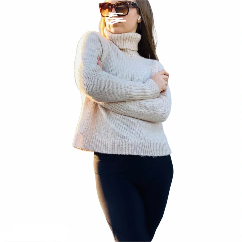 J.Crew The Chunky Knit Sweater Wool Mohair Oversized Yarn Pullover
